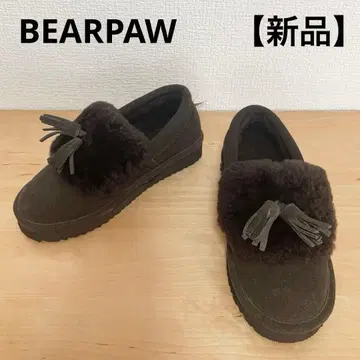 [ 새상품 ] BEARPAW 베어파우 태슬 무스탕 신발 브라운 22cm