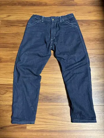 리 이지 팬츠 데님 청바지 인디고 페인터 팬츠