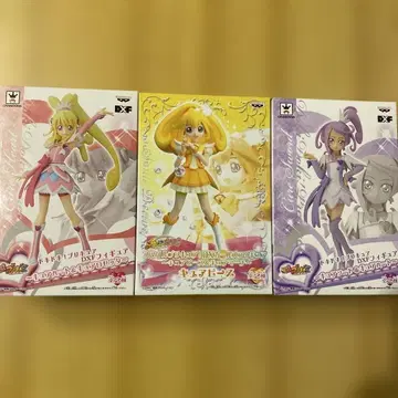 두근두근 프리큐어 DXF 피규어 큐어 하트 피스 소드 3체 세트