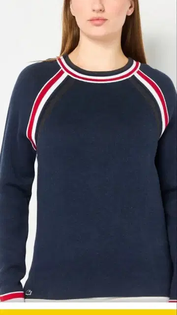 LACOSTE 트리콜로 스웨터 여성용 M 사이즈