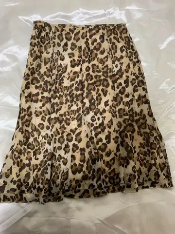 EVEX by KRIZIA 레오파드 무늬 플레어 스커트 42
