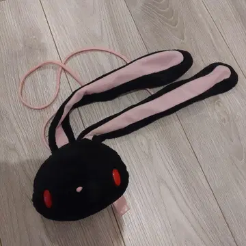 범용 토끼 가마구치 파우치 블랙