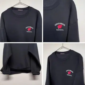 90s USA 헤인즈 빈티지 맨투맨 블랙 XL