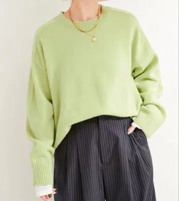 B.C STOCK 7G 울 천축 크루넥 풀오버