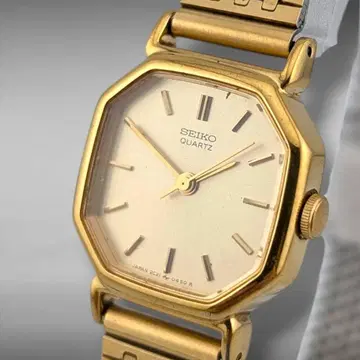 [ 새상품 배터리 작동 ] 세이코 2C21-5170 골드 옥타곤 여성용