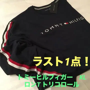 [ 새상품 ] TOMMY 긴팔 티셔츠 블랙 XL 라스트 1점!