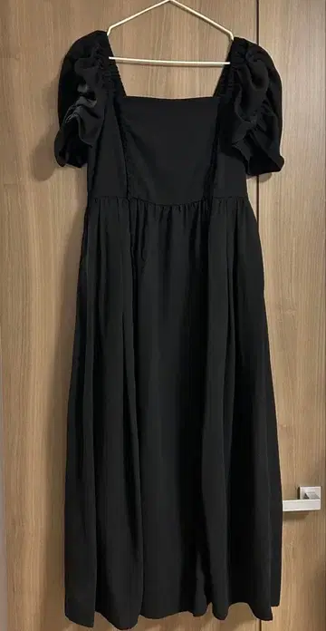 MOUSSY 퍼프 슬리브 롱 원피스