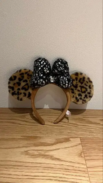 디즈니 리조트 레오파드 무늬 머리띠