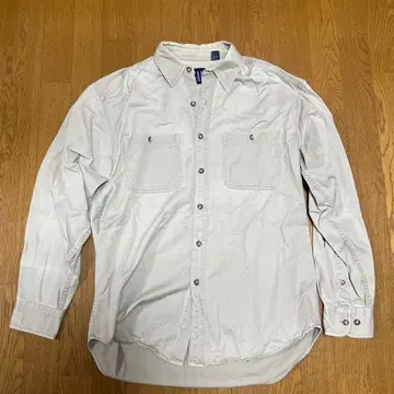 GAP 긴팔 셔츠 M 라이트 그레이