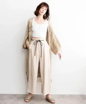 [배송비 포함] ETRE TOKYO 린넨코튼 와이드 팬츠