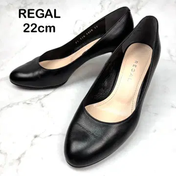 [ 새상품급 ] REGAL 리갈 가죽 펌프스 22 일본제 블랙 비즈니스