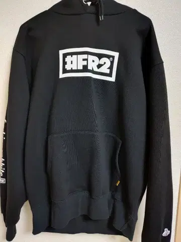 FR2 #FR2 박스로고 후디 XL 사이즈 블랙 새상품급