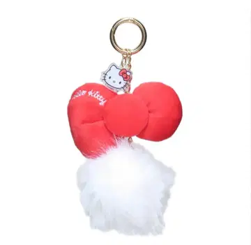 산리오 키티 리본 퍼 참