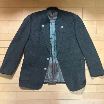 SANDBERG 더블 버튼 자켓 짙은 녹색 계열