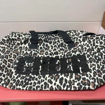 CHEER 레오파드 무늬 보스턴 백
