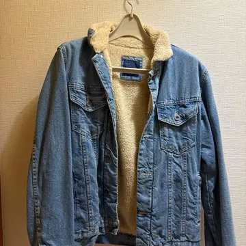 ZARA 데님 보아 자켓