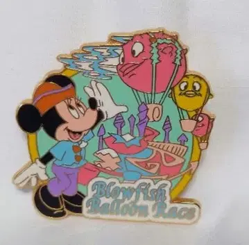 디즈니씨 브로피쉬 벌룬 레이스 핀 배지
