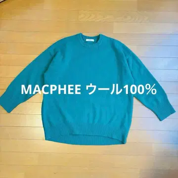 MACPHEE 울 100% 고급 니트 M 사이즈 투모로우랜드
