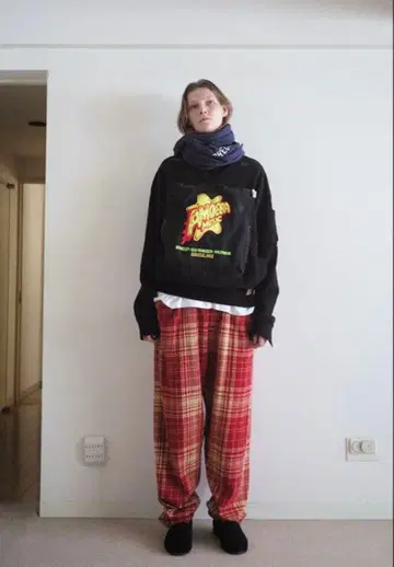 SUNSEA 23AW SHRINKAGE CHECK PANTS size1