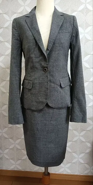 새상품급 theory 자켓 스커트 수트 그레이 셋업 2