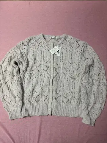 [ 새상품 ] 레이스 짜임 가디건