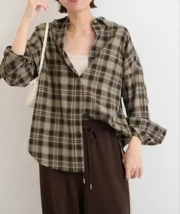 택 포함 새상품 JOURNAL STANDARD relume 체크 셔츠