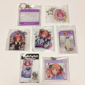 7점 세트 아크릴 키링 나카노 니노 5등분의 신부