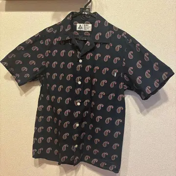 CHALLENGER 오픈 카라 셔츠 페이즐리 올 패턴