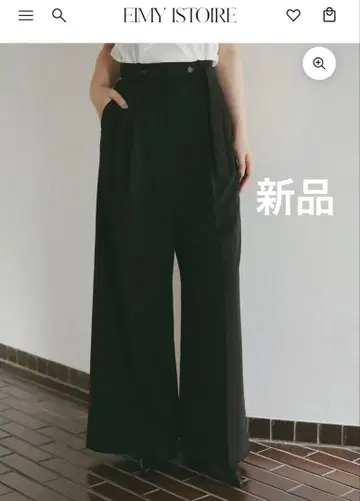 새상품 eimy 에이미 센터 프레스 슬랙스