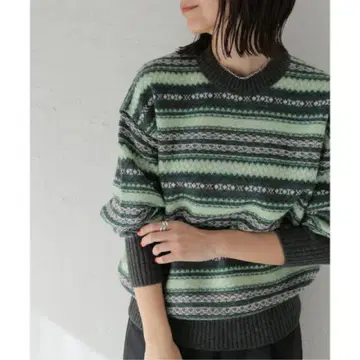 미사용 새상품 저널 스탠다드 HERITAGE 자카드 풀오버