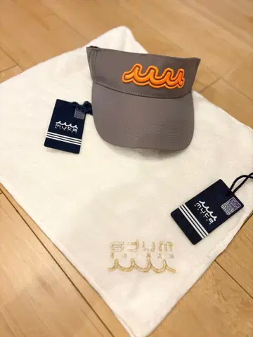 [신착] [새상품] muta 그레이 바이저 파도 자수 택 포함