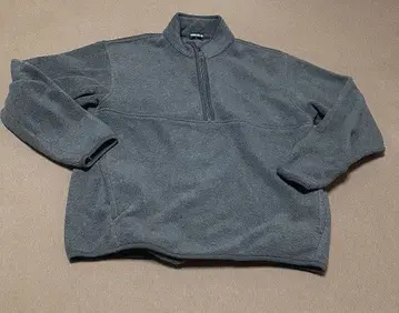 UNIQLO 그레이 플리스 자켓 하프 지퍼