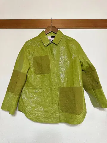 [ LittleSunnyBite ] 인조 가죽 자켓 하의 셋업