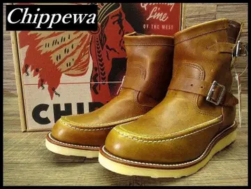 미사용 전시품 치페와 1901M08 숏 엔지니어 부츠 26.0 2