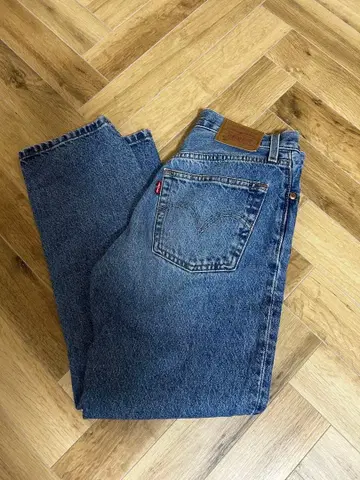 Levi's 501 스트레이트 크롭 데님 W24 L26