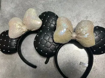 디즈니 머리띠 블랙과 실버