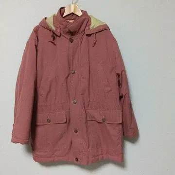 핑크 후드 부착 자켓 남성용 M 사이즈