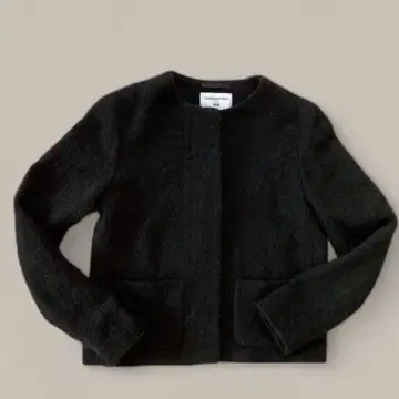 유니클로 트위드 노카라 자켓