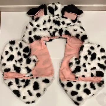 도쿄 디즈니 리조트 101마리 강아지 팬캡 머플러캡