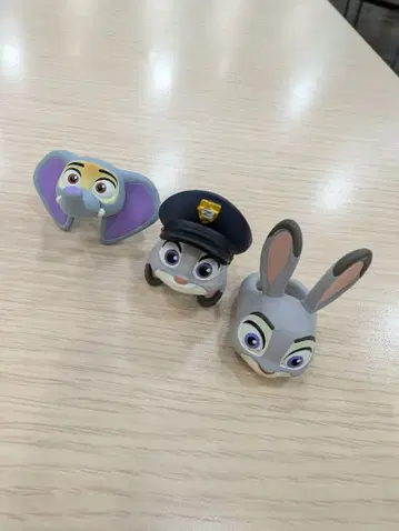 주토피아 패션 반지 3개 세트