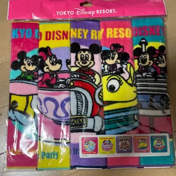 미개봉 도쿄 디즈니 리조트 미니 타월 5개 세트