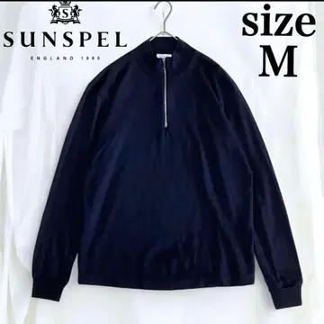 새상품급 서퍼 하프 지퍼 니트 다크 네이비 영국제