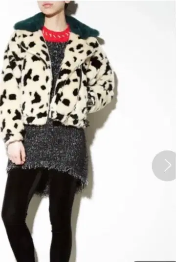 새상품급 PAMEO POSE 파메오 포즈 달마시안 패턴 퍼 라이더스