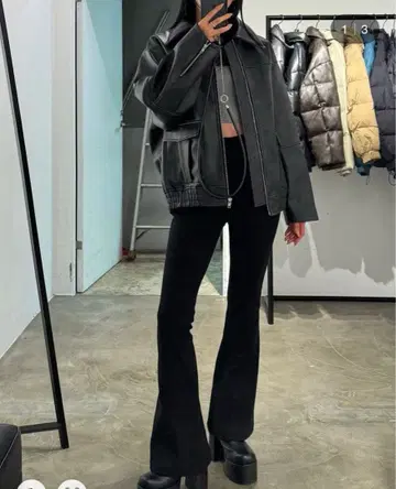 EMODA 빈티지 오버 블루종