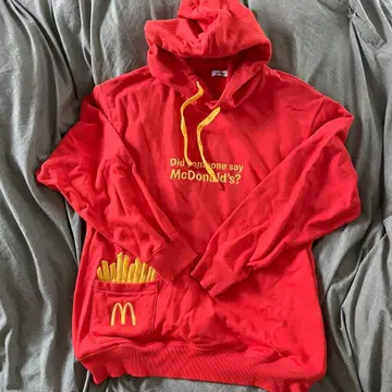 새상품급 맥도날드 그라니프 맥플라이 포테토 후드티 size XL