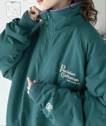 [ 자바 JAVA 별주 ] 오버 사이즈 나일론 보아 블루종