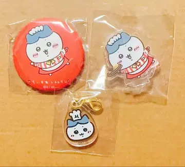 치이카와 레스토랑 하치와레 캔 배지 아크릴 스탠드 참