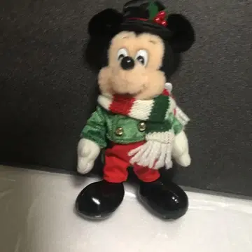 도쿄 디즈니 리조트 35주년 미키 인형 배지 크리스마스 레트로
