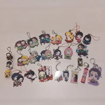 귀멸의 칼날 러버 스트랩 아크릴 키링 묶음 판매