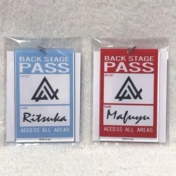 기븐 PASS풍 아크릴 키링 우에노야마 리츠카 사토 마후유 2개 세트